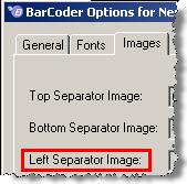 Note:  Left Separator Image Provides the