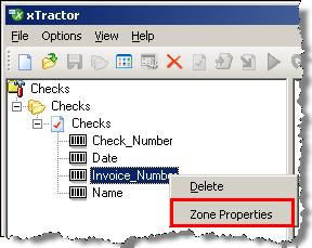 Element Xtractor Toolbar Description OCR Checkbox Zone OCR Handprint Zone Switch Color/BW Place a zone on the image that recognizes checkbox selections.
