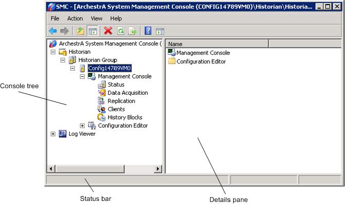 Starting the System Management Console 17 Starting the System Management Console To start the System Management Console On the Windows Start menu, point to Programs, Wonderware, Wonderware Historian,