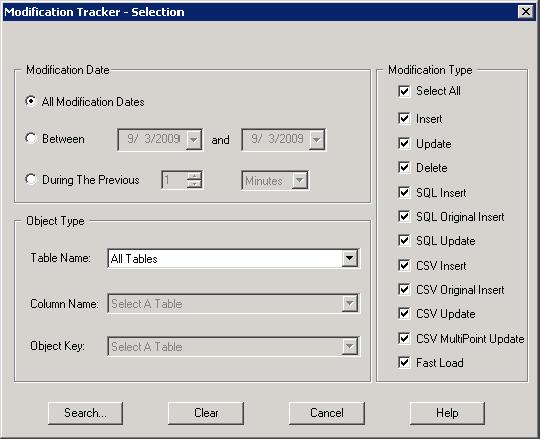 246 Chapter 9 Viewing or Changing System-Wide Properties Viewing Database Modifications For more information on modification tracking, see "Modification Tracking" in Chapter 2, "System-Level