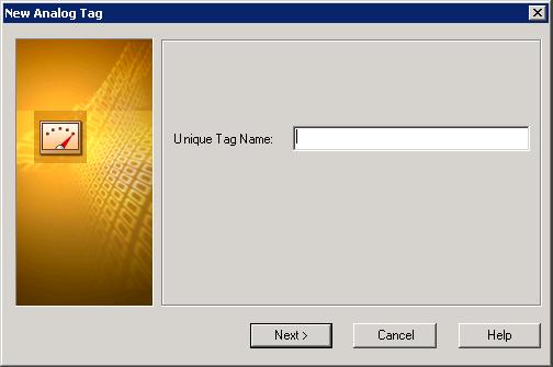 60 Chapter 2 Configuring Tags 3 Right-click Analog Tags, and then click New Tag. The New Analog Tag wizard appears. 4 Type a unique name for the analog tag and click Next.