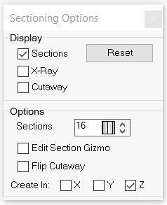 Sectioning Options You can use Section View to help you get a feel for your SubD s shape regardless of topology.