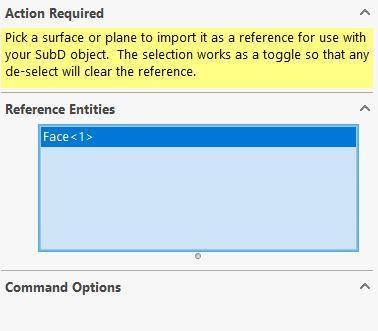 Reference Tools (continued) The first tool and only tool initially active is the Import Reference tool.