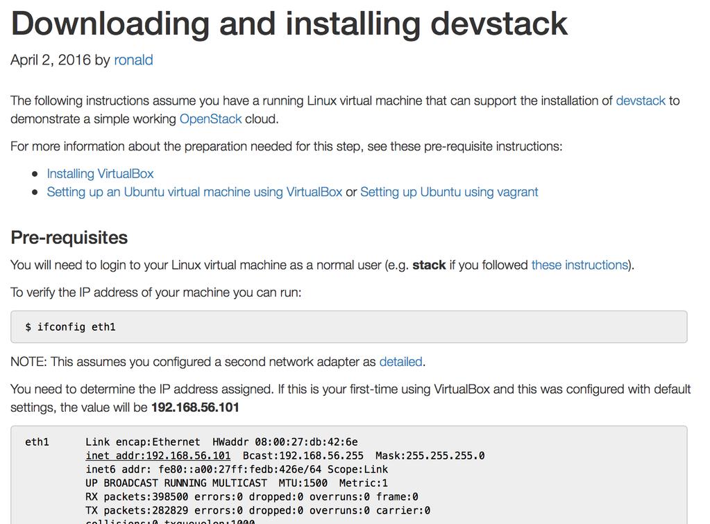 DEVSTACK Step by step instructions here Tested. it works!