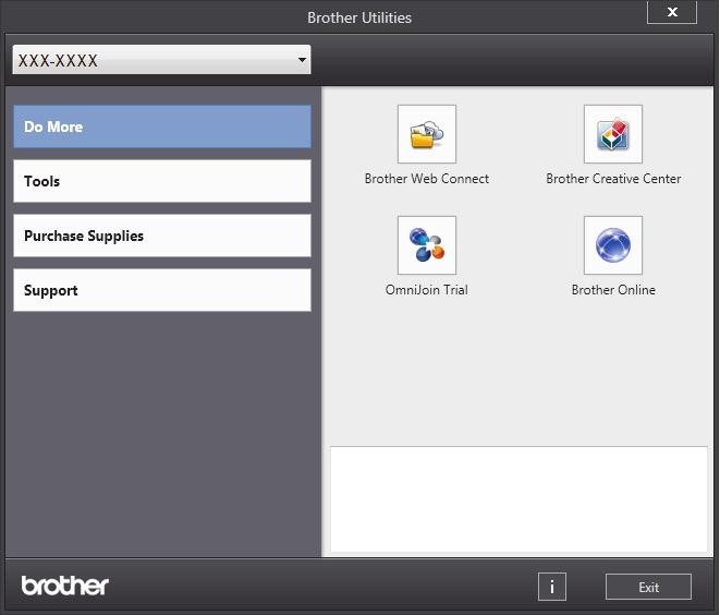 Access Brother Utilities (Windows ) Brother Utilities is an application launcher that offers convenient access to all Brother applications installed on your computer.