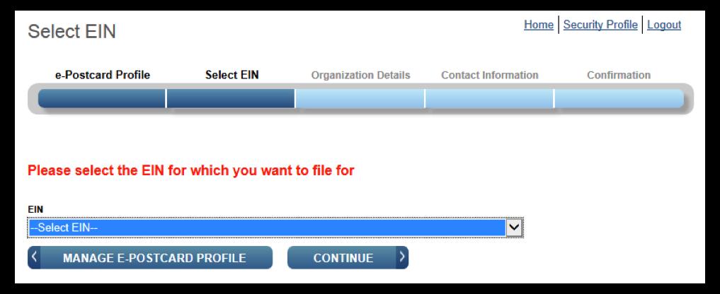 To continue, select CREATE NEW FILING.
