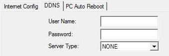Figure3-4 Computer System Reboot Setup User can input the user name and password that applied at the designated domain name website; refer to below