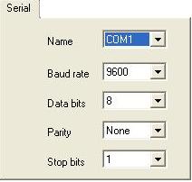 Figure3-21 P.T.Z Serial Port Setup 1. Name Users can set device name. 2. Baud Rate Set P.T.Z device Baud Rate, default value is 9600. 3.