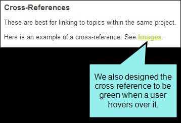CREATE A CROSS-REFERENCE FORMAT 1. Do one of the following: USE THE STYLESHEET EDITOR (BEGINNERS) a.