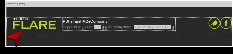 Right-click the gray Missing file bar, and from the context menu select Image Properties. The Image Properties dialog opens. b. Find and select a small image that you want to use as a logo.