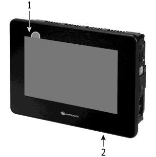 UniStream Kit Contents 1 HMI Panel: 7, 10.4 or 15.6 7 panel, includes 4 mounting brackets 10.4 panel, includes 8 mounting brackets and 2 panel supports 15.