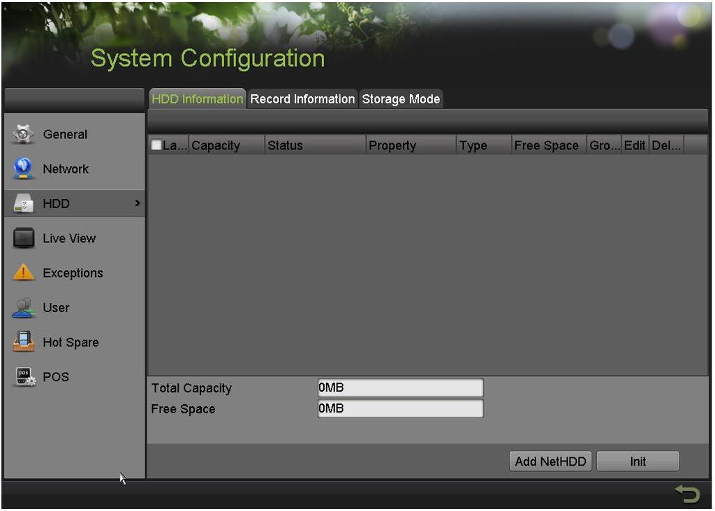 Product: RAID Enabled NVRs and Hybrids Page: 2 of 6 Figure 1, HDD Information Tab In