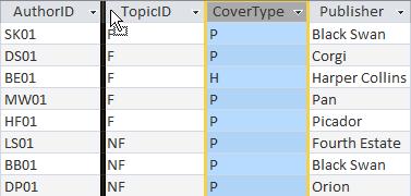 Lesson 5 Viewing and Formatting Datasheets MOVING A COLUMN You can move one or more columns in Datasheet view.