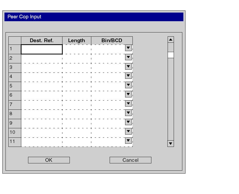 Configuring a Physical Network Specific Input Data Configuration Specific Input Data The diagram shows the specific input data configuration window The table shows the global input data configuration
