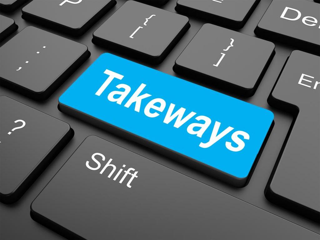 Key Takeaways Cloud, SP or Enterprise Managed