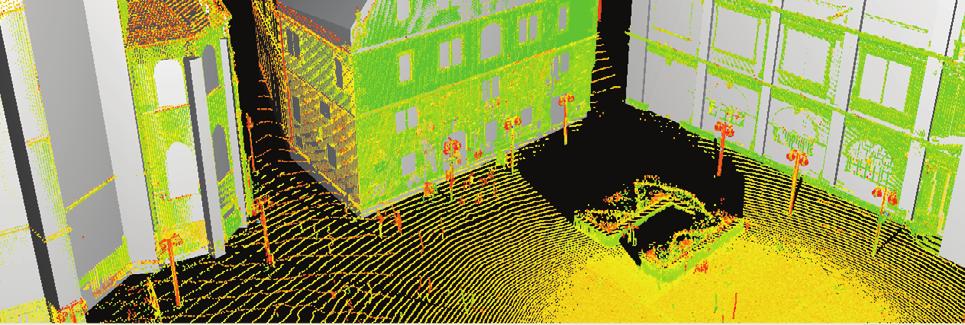 Using state-of-the-art meshing techniques, though not without problems, these point clouds consisting of several million points can be converted to polygonal meshes, immediately suited for graphic