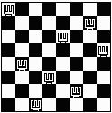 Backtracking: The 8 queens problem Find an arrangement of 8 queens on a single chess board such that no two queens are attacking one another.