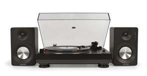 K100A C100 Turntable Packaged with S100 Speakers Easy Plug and Play Set Up for Vinyl Listening Component Matched for