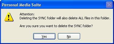 Freecom Classic Hard Drive SL 5 5.4.6 Changing the SYNC folder a) Open the Freecom Personal Media Suite and click on the tab "Freecom SYNC".