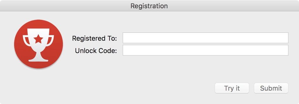 Registering Scoreboard If you have purchased Scoreboard, enter your license information in the window that is shown when you first open the program in Finder.