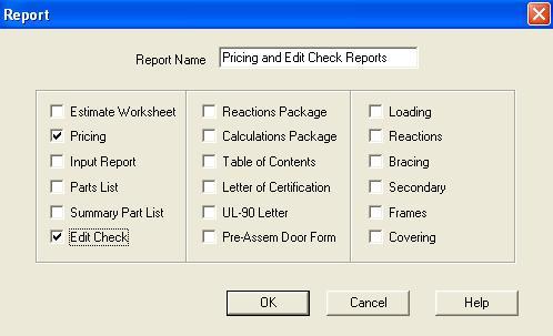 Obtaining more Reports Pricing and Edit Check: Still within the Building Editor, open the Reports folder as you did in step 10.