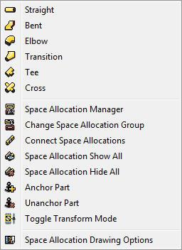 To open the Space Allocation Manager Use the menu ' SC Space Allocation > Space Allocation Manager' or the ' SCSPALLMANAGER' command Loading and Unload Load Strategies To load a space allocation load