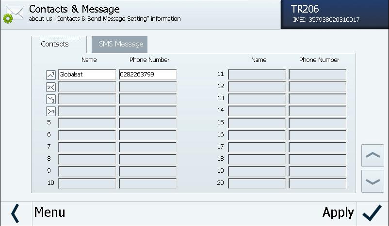 TR-206 page 53 Adding phone numbers to your phone book and assigning phone numbers to speed dial buttons Click menu.