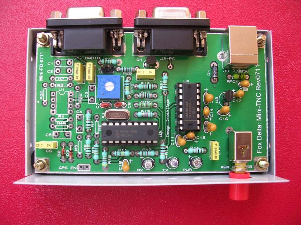 Completed Mini-TNC: (Without MCP6023 active filter) Mini-TNC kits are supplied with all the components required: Including MCP6023 active filter.