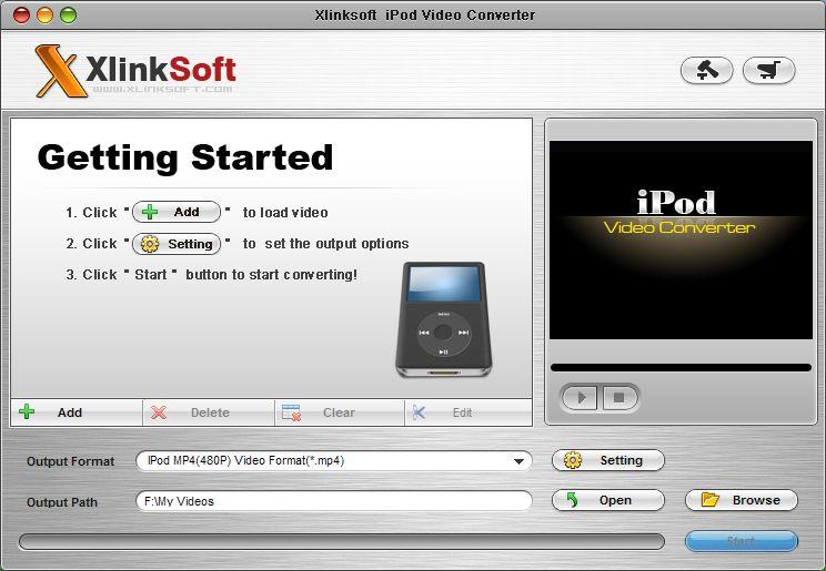 About Xlinksoft ipod Video Converter Xlinksoft ipod Video Converter is an outstanding ipod Video Converter that can convert videos to ipod Video and the latest ipod Nano, ipod Touch and ipod Classic.