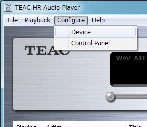 Making settings in Windows (continued) Enabling playback with even higher audio quality Selecting the DSD decode mode With the TEAC HR Audio Player, you can chse the playback format.
