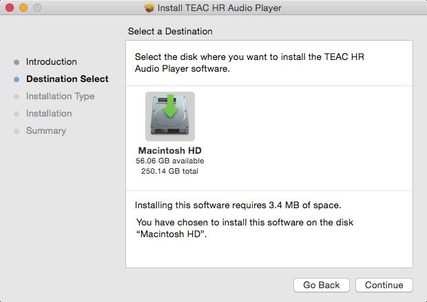 Making settings in Mac Installing the software 1 Uncompress the