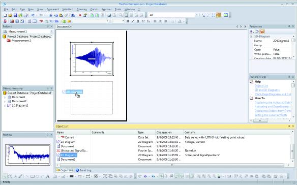 Automatic Presentation and Calculation of Data with the Press of a Button Now select the diagram called 2D Diagram2 with