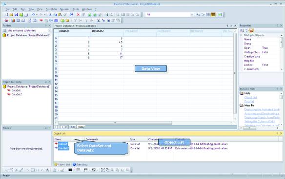 Entering Data Manually into FlexPro Double-click on the root folder shown in the first row in the Folders window to open it.