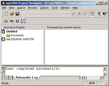 The default project name, Untitled, appears in the Sources window of the Project Navigator. 4. Double-click the project title (Untitled) to open the Project Properties dialog box.