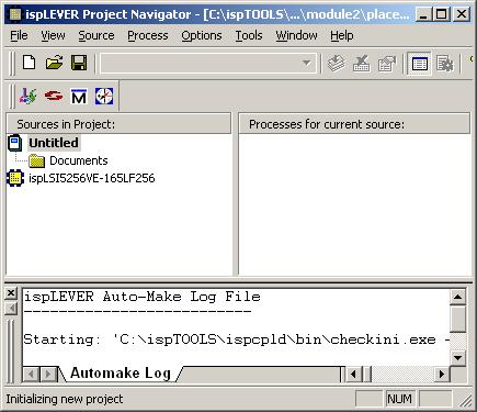 5. Double-click the project title (Untitled) to open the Project Properties dialog box. The default title for a new project is "Untitled.