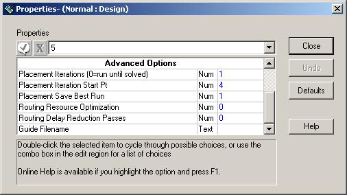 4. In the Project Navigator Processes for Current Source pane, right-click Place & Route Design.