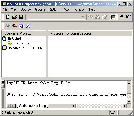 4. Double-click the project title (Untitled) to open the Project Properties dialog box. The default title for a new project is "Untitled.