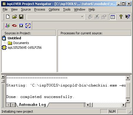 4. Double-click the project title (Untitled) to open the Project Properties dialog box. The default title for a new project is "Untitled.