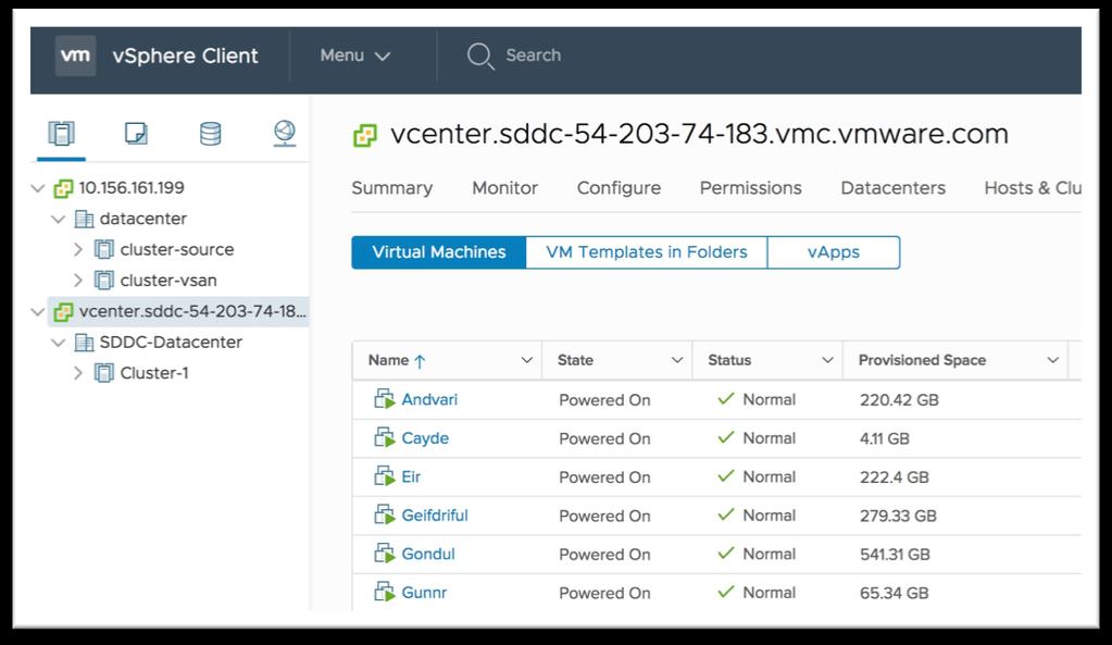 8 VMC customers can easily vmotion their data center VM work to the cloud. If they later determine that the cloud doesn t fit well for that workload, they can simply vmotion it back again.