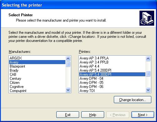 Figure 13: Starting printer driver installation from CD 4.