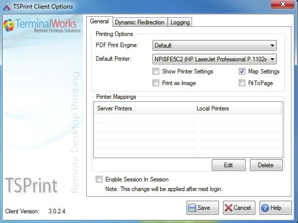 Printing From RFMS Printing from the cloud can be annoyingly slow, so Isogent has installed a software called TSPrint on each workstation to speed up the process.