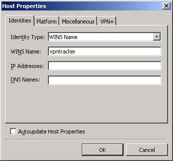 Enter an arbitrary WINS Name. This name will appear on the F-Secure management console.