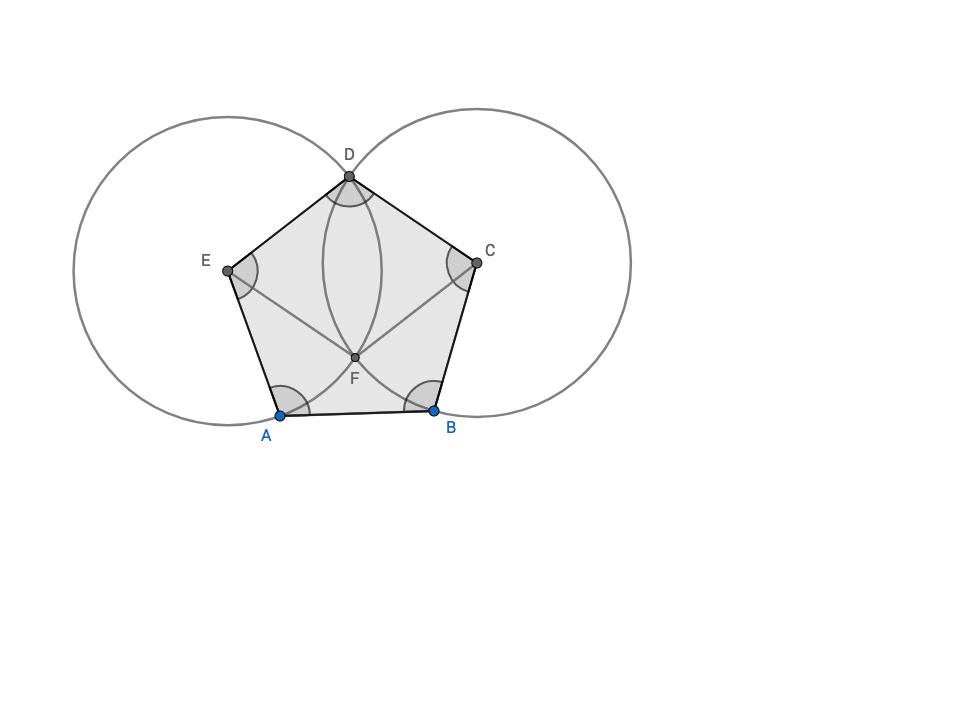 Figure : Above is regular pentagon ABCDE