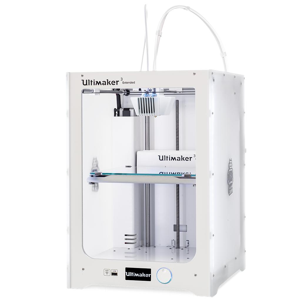 Ultimaker 3 Extended Max model dimensions Ultimaker 3 Extended Width: 215mm Depth: 215mm Height: 300mm UP