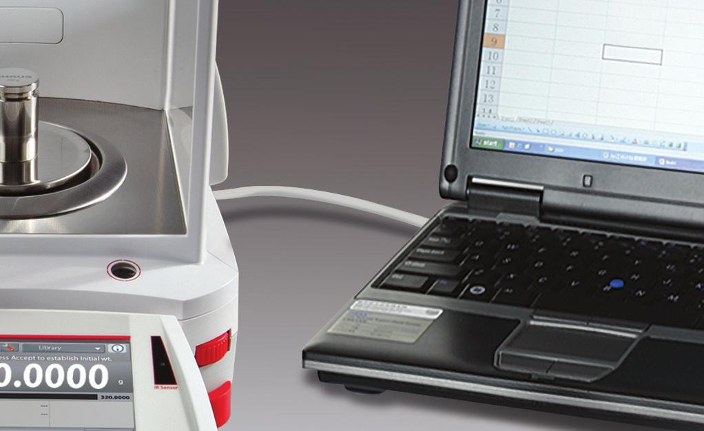 Explorer Analytical, Precision, High Capacity Intelligent CALIBRATION AutoCal ensures performance and assists with routine maintenance by automatically calibrating the balance daily.