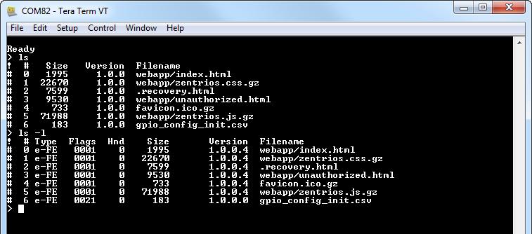 Looking for Files GeckoOS includes full operating system commands like [ls -l]. To test this out: 1. Type [ls] to get a basic file list. 2.