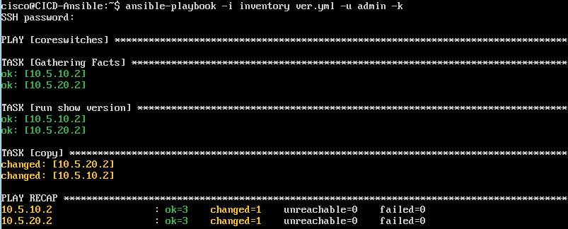 Testing basic ansible First playbook (CLI) 3.