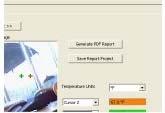 Once data is entered press the Generate PDF Report button.