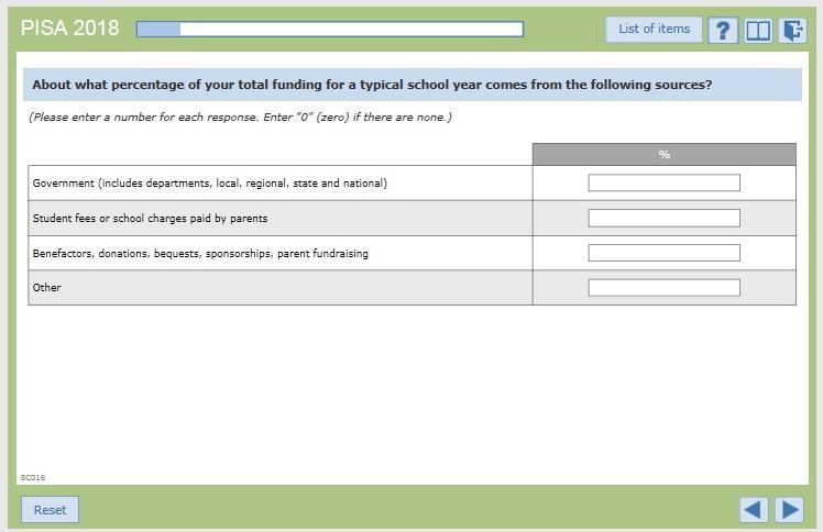 PART 4 UNDERSTANDING THE QUESTIONNAIRE SCREEN All questionnaire screens have the following parts: 6 7 4 8 5 1 9 2 3 Part 1 displays the questions as well as the instructions and response items.