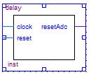 Chapter II: Hardware and Software Implementation Figure 2.8: delay counter block 1.4 Clock Divider A clock divider is used to generate a master clock of 18 MHZ.